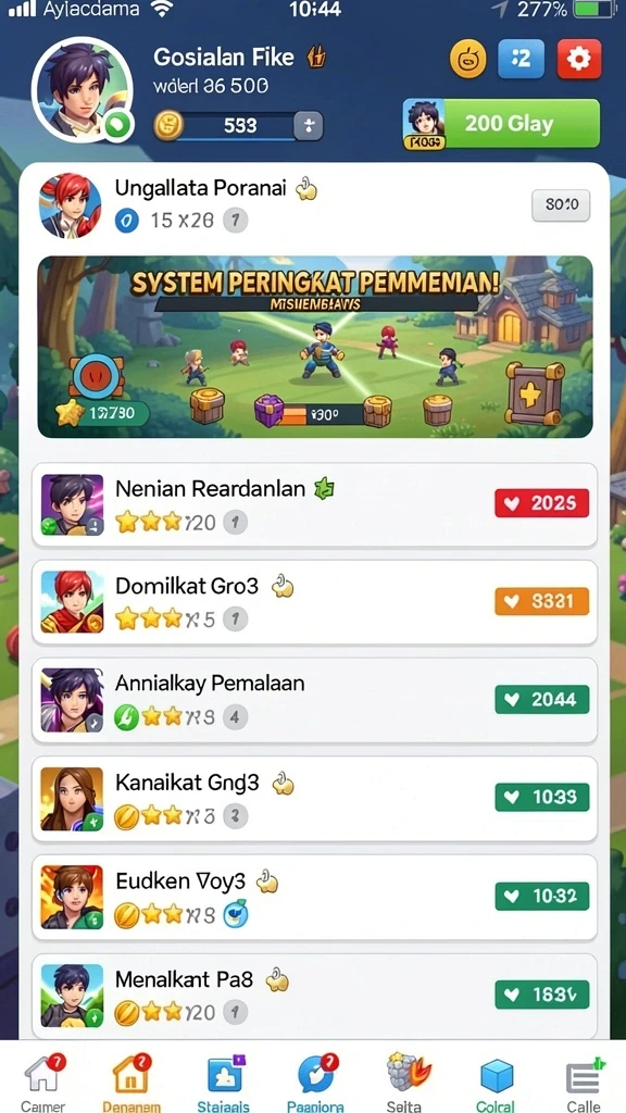 Grafis permainan yang berwarna-warni dan mengesankan.