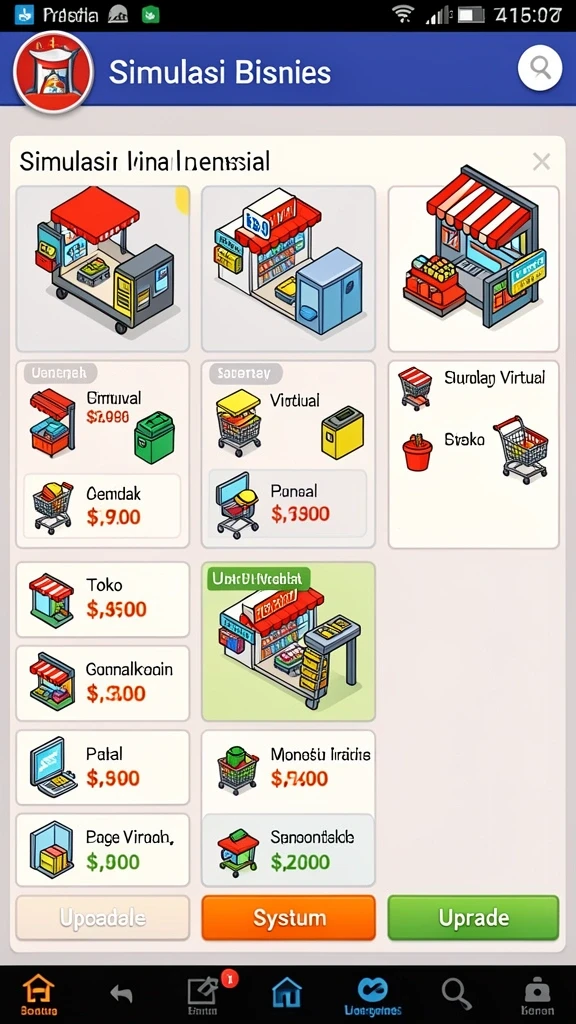 Desain karakter yang bervariasi dan menarik.