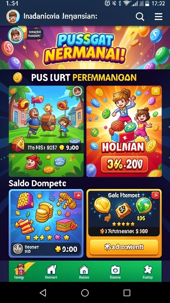 Grafik permainan yang menarik dan penuh warna.