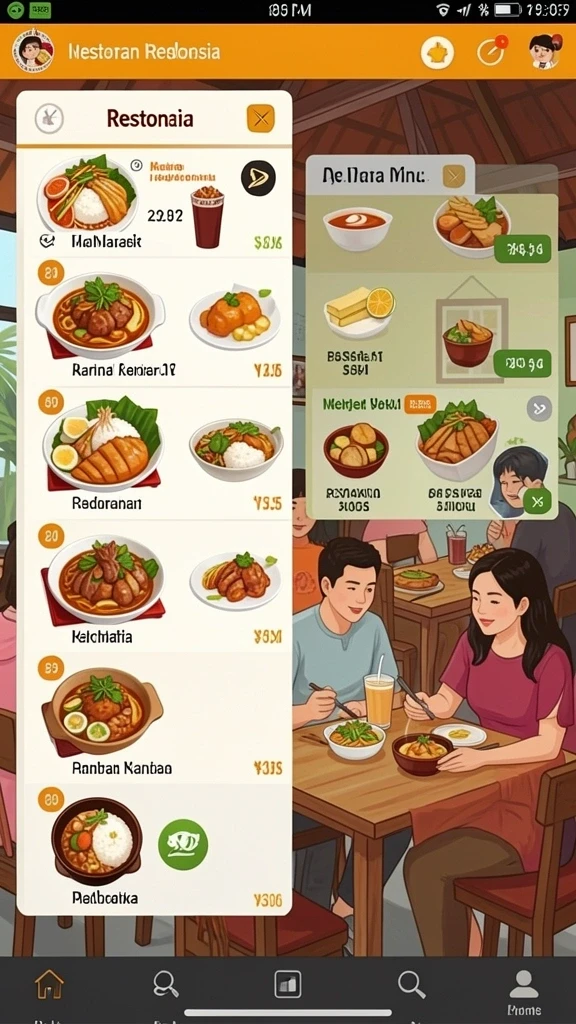 Tampilan menu utama ASIA200 yang menarik.