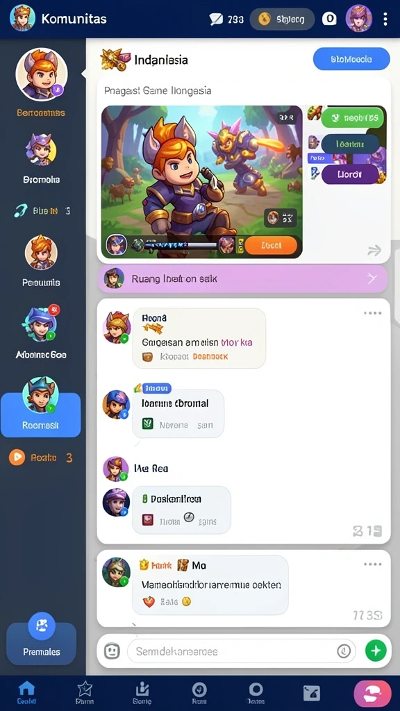 Gameplay seru dengan banyak tantangan menunggu.