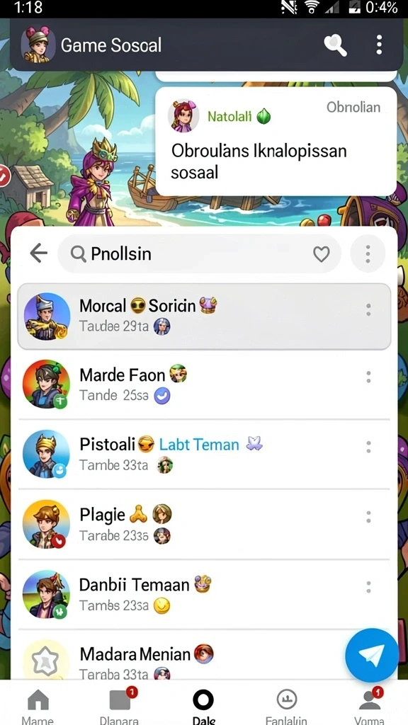 Screenshot menampilkan berbagai motif batik yang indah.