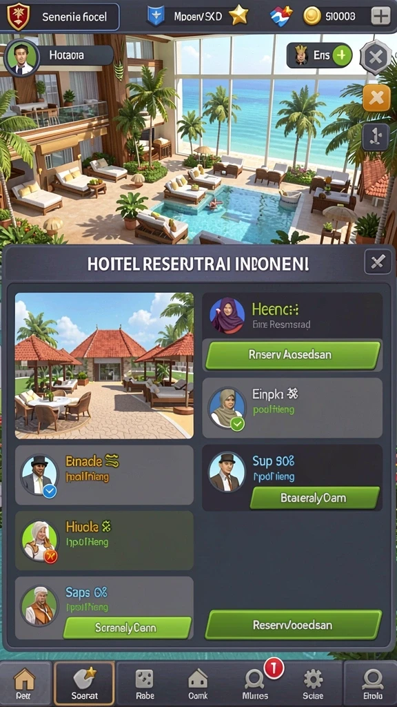 Grafik permainan yang memukau dan penuh warna.