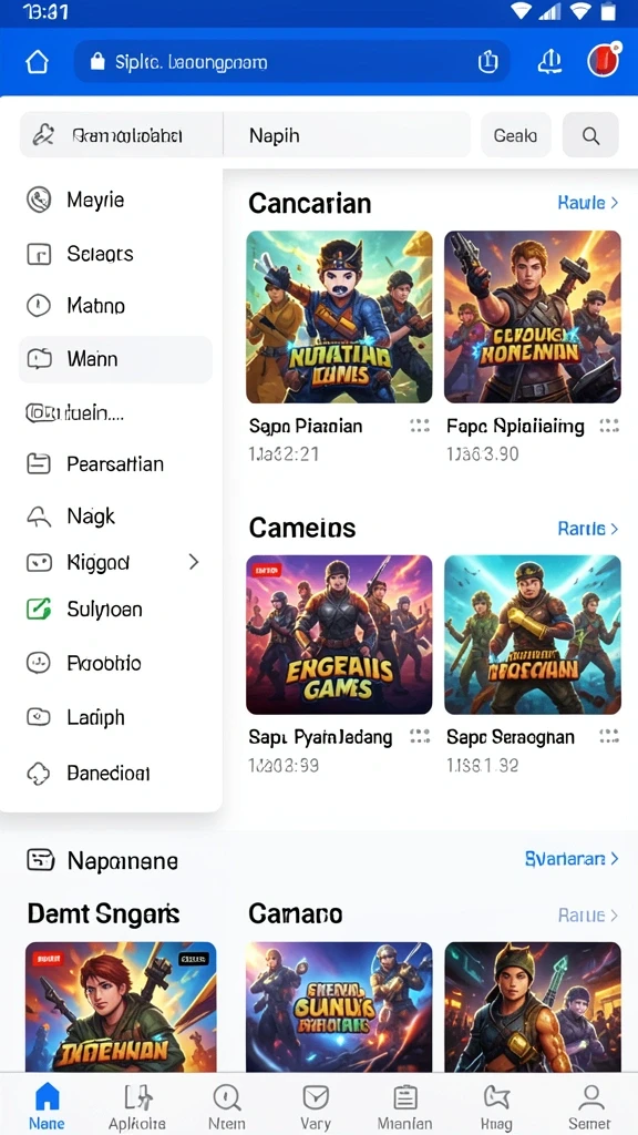 Tampilan antarmuka yang menawan dan mudah dinavigasi.