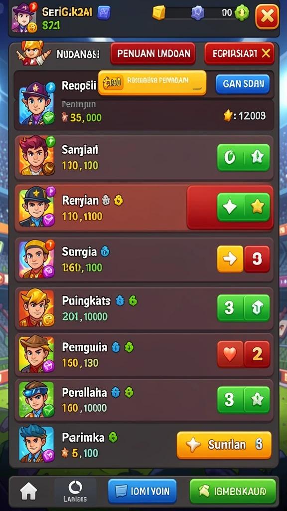 Mode permainan yang beragam untuk dinikmati.