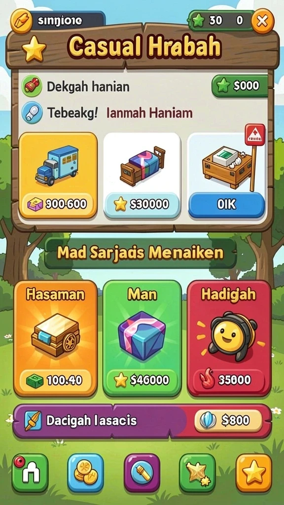 Tampilan antarmuka MEGAHOKI yang menarik dan mudah dinavigasi.