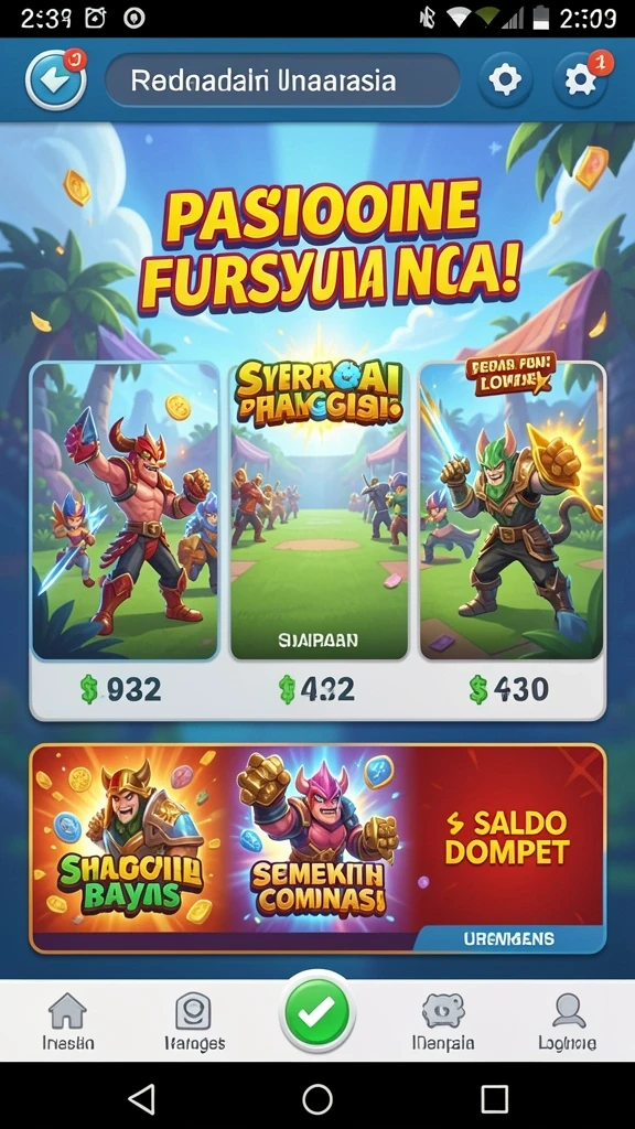 Tantangan seru di setiap level.