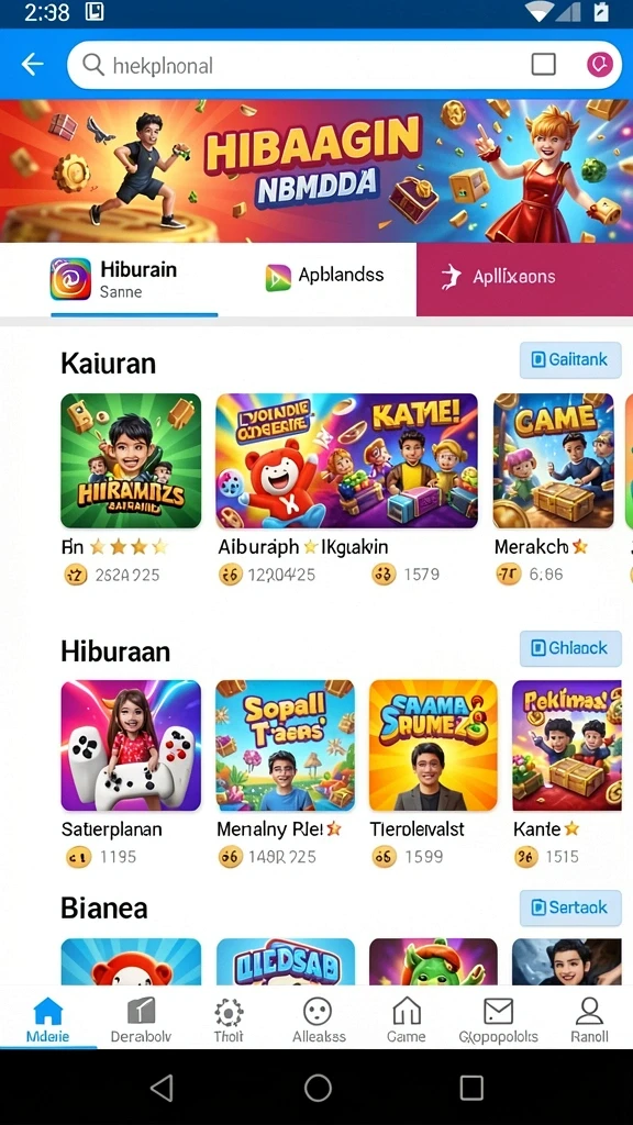 Grafis yang memukau dalam setiap permainan.