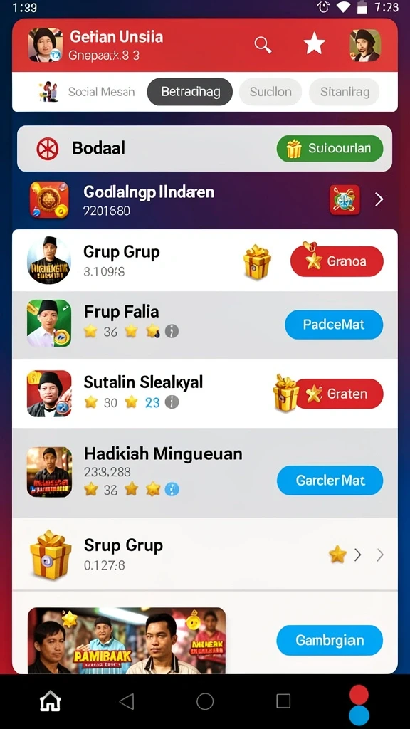 Interaksi karakter yang unik dan menarik.