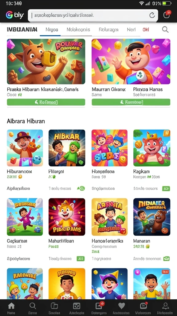 Tampilan awal permainan yang menakjubkan.