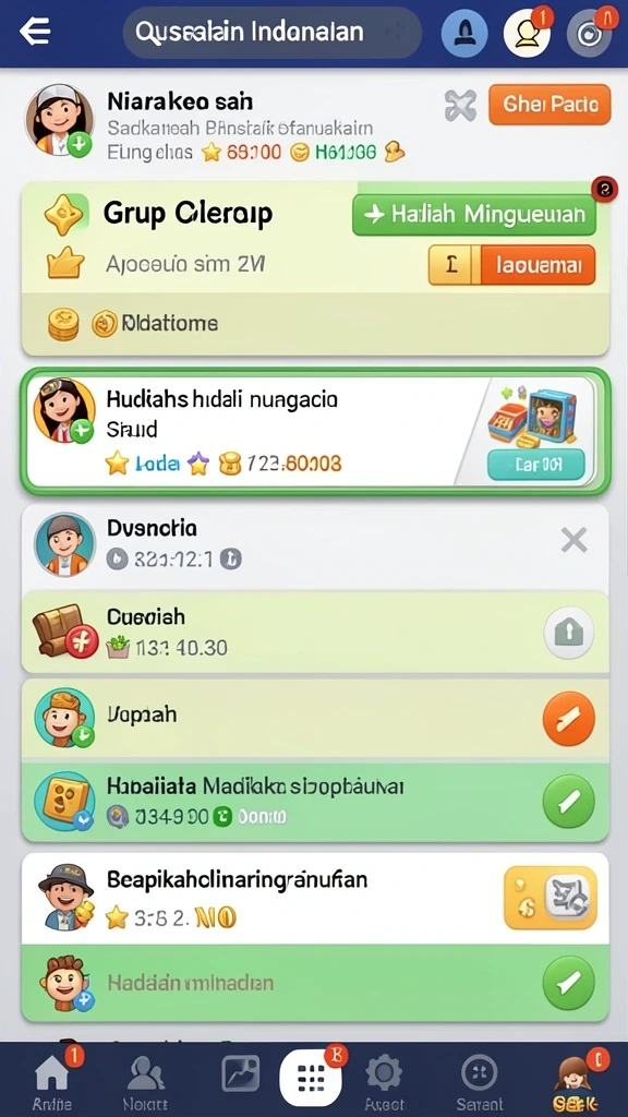 Karakter unik yang dapat disesuaikan sesuai keinginan.