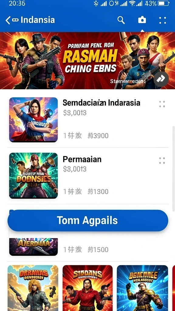 Screenshot menggambarkan tantangan harian yang menantang.
