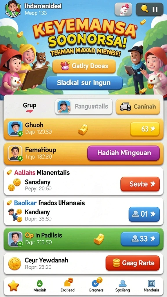 Beragam pilihan permainan yang bisa dimainkan.