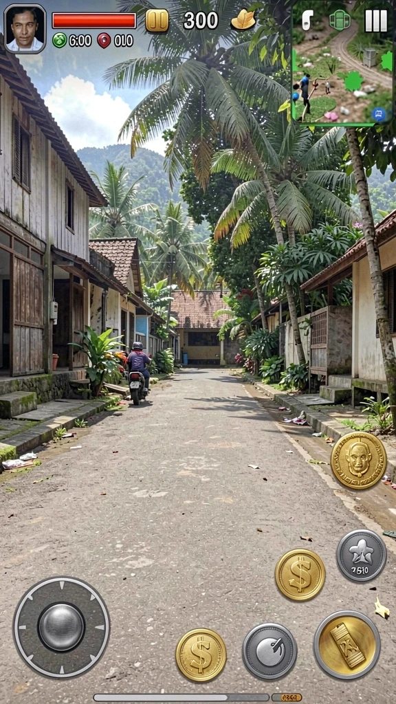 Tangkapan layar dari antarmuka permainan yang menarik.